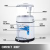 110V Commercial Ice Shaver Crusher 1100LBS/H with 17.6 LBS Hopper