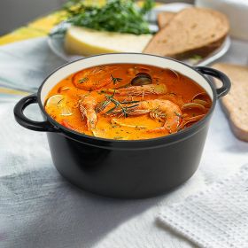 KI02019 - Dutch oven, stew pot (Option: BK-1PC-24cm)