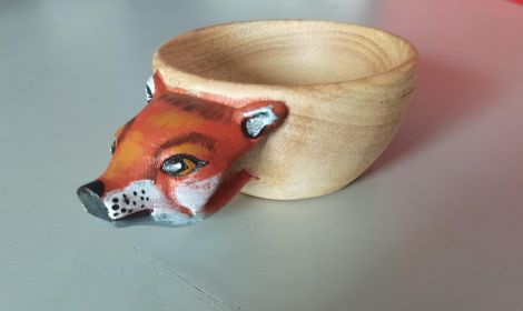 Hand Carved Cup Scandinavian Kuksa Wooden Mug Camping Gear Coffee Cup Kuksa Guksi Kuksa Wild Boar Cups Christmas (Option: 5style)