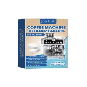 Jue Fish Coffee Machine Cleaning Tablets. Cleans Coffee Machine Stains. Renovation Maintenance Cleaner (Option: 4pcs)