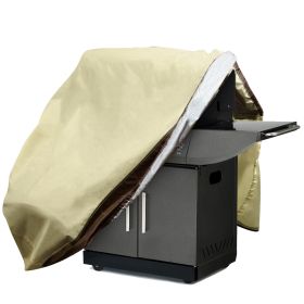 1Pc 70Inch Or 64Inch 210D Waterproof Outdoor BBQ Grill Cover Windproof Dustproof Patio Gas Grill Oven Protector Oxford Cloth Garden (Option: 64In)