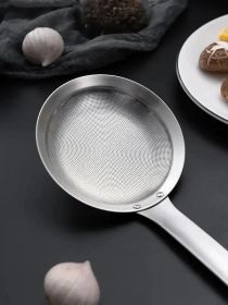 Stainless Steel Oil Strainer Spoon Summer Promotion With Handle Fine Mesh Kitchen Oil Strainer (Option: 3Pcs)