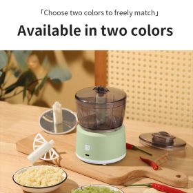 Multifunctional Food Processor - Cordless Electric Meat & Vegetable Grinder, Chopper, Meat Grinder, Dicer - Portable Mini Food Machine (Color: green)