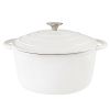 Dutch Oven,Dutch Oven Pot with Lid,4.5 QT Enamel Dutch Ovens with Dual Handles,Cast Iron Pot for Braiser,Cooking,Gifts for Family