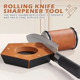 Rolling Knife Sharpener Kit 5 Magnetic Angles 12 Degrees, 15 Degrees, 17 Degrees, 19 Degrees, 22 Degrees. Professional Rolling Knife Sharpening T (Option: 1Pcs)